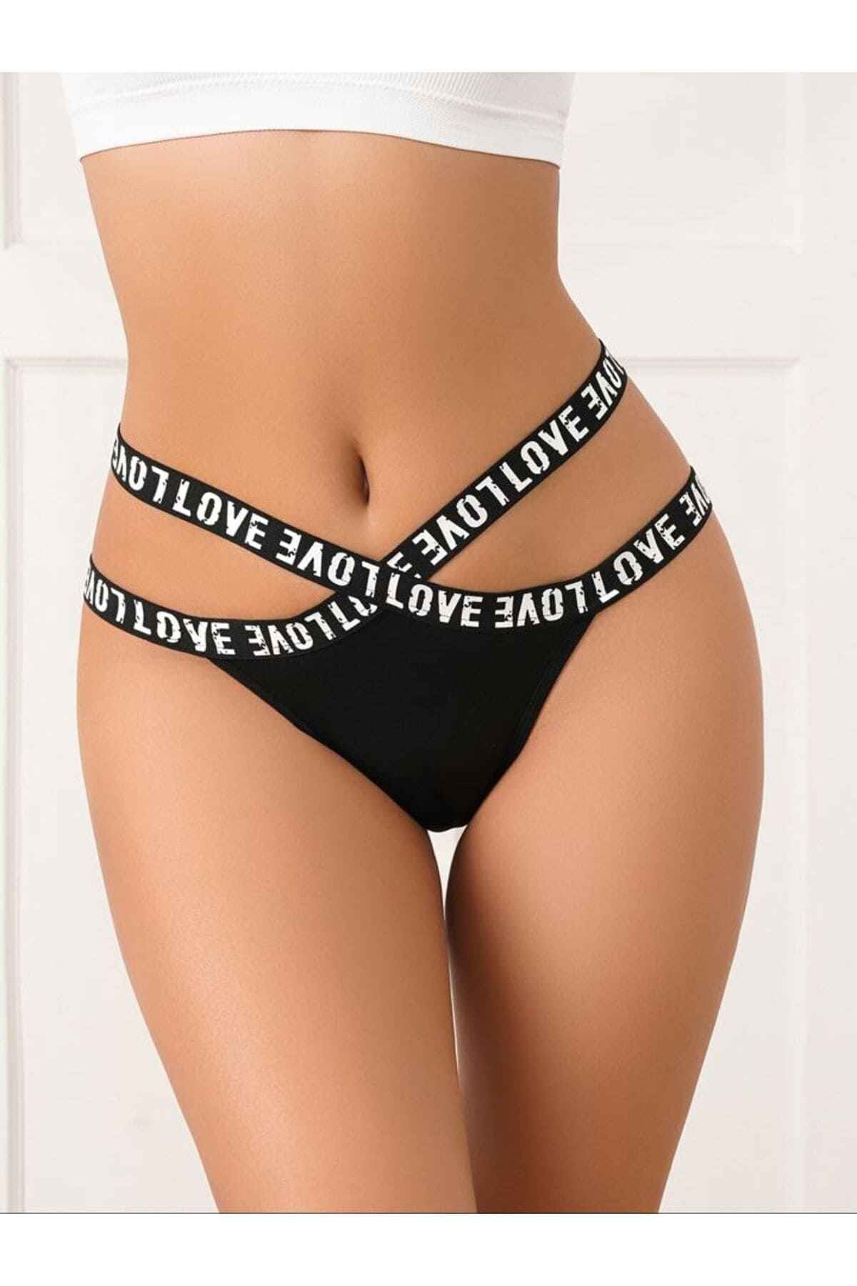 Yüksek Bel Dantel Body Siyah Lily Bianca 1020 - Siyah