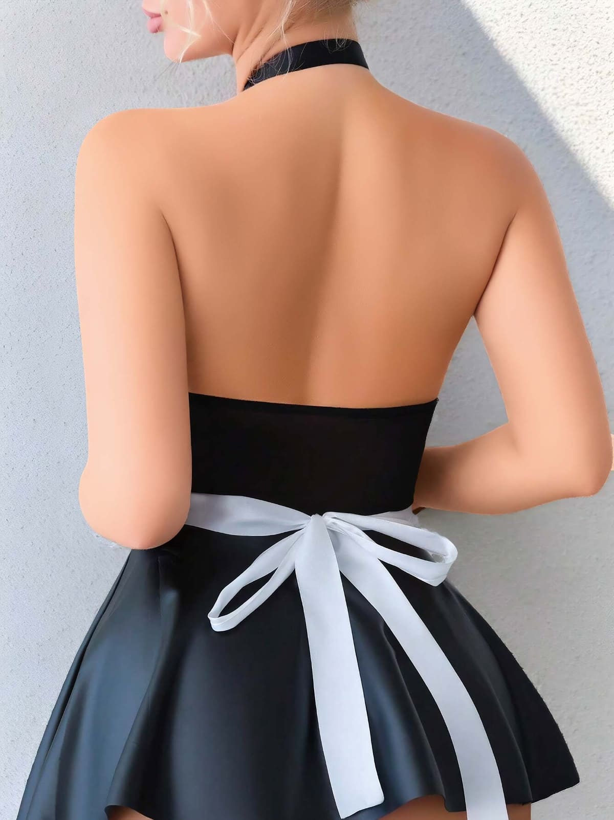 Lily Bianca Parlak Siyah Dantel Detaylı Kostüm Lily Bianca 179 - Görsel 2