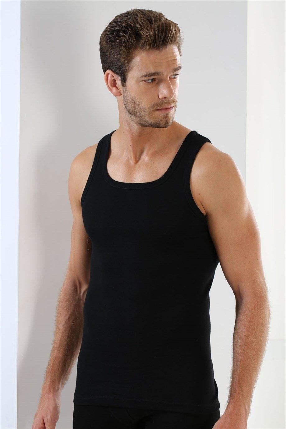 Siyah Ribana Atlet 3'lü Paket Arma Yıldız 1007 - Siyah