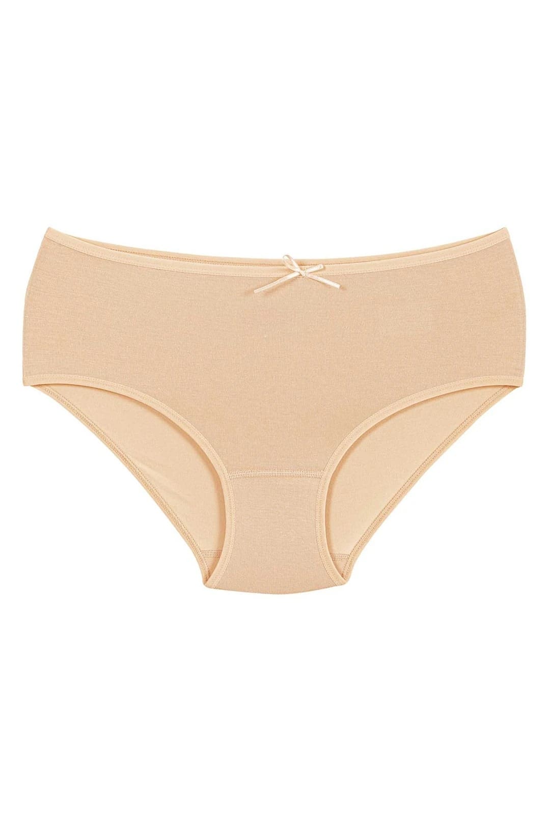 Yüksek Bel Bambu Kadın Bato Külot 6'lı Paket Yıldız 3923 - Ten