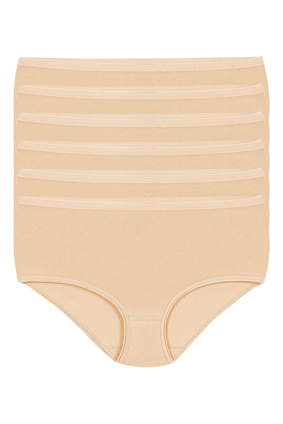 Yüksek Bel Destekli Likralı Bato Külot Yıldız 3747 - Ten