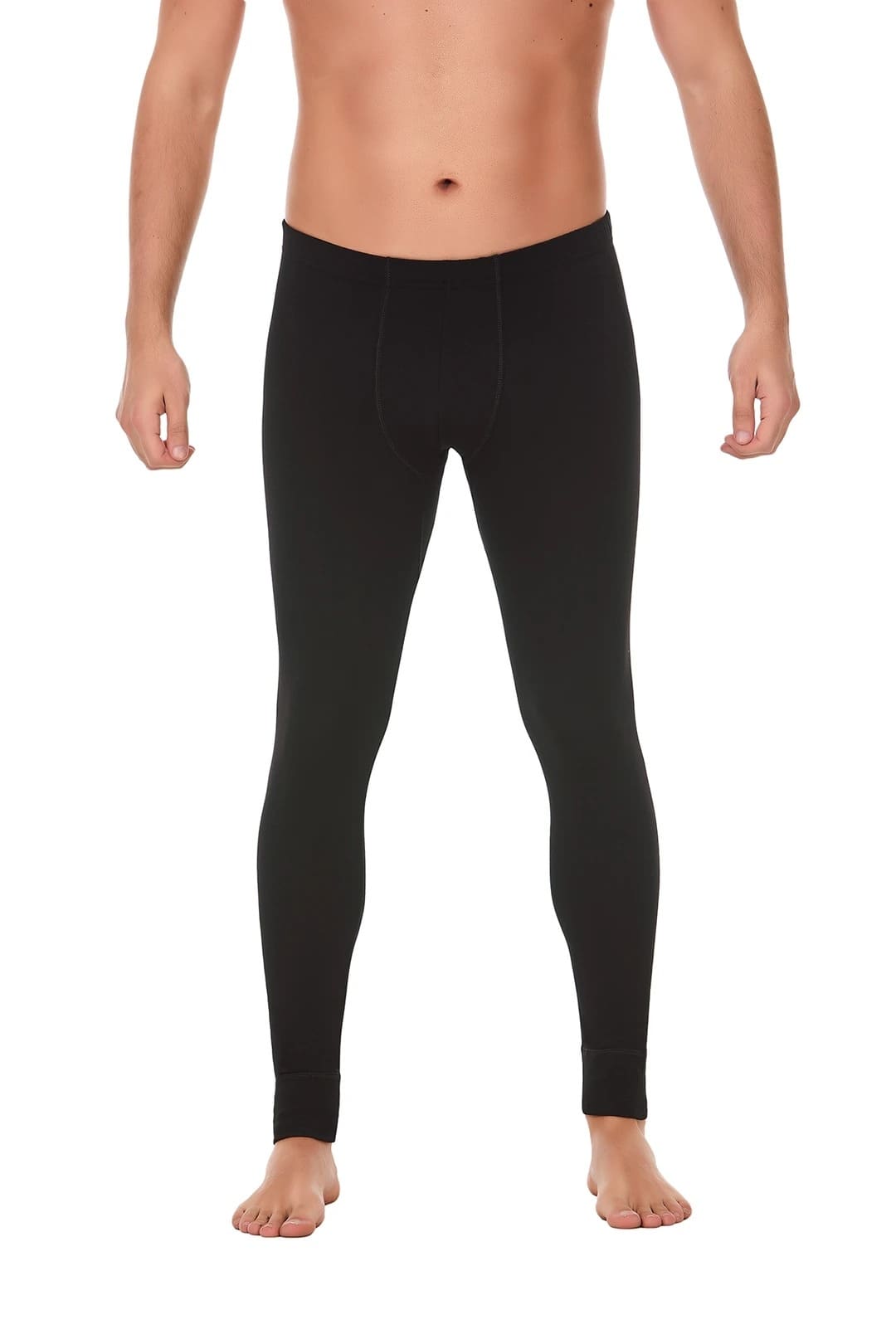 Fırçalı İç Yüzeyli Termal Uzun Alt İçlik Yıldız 270 - Siyah