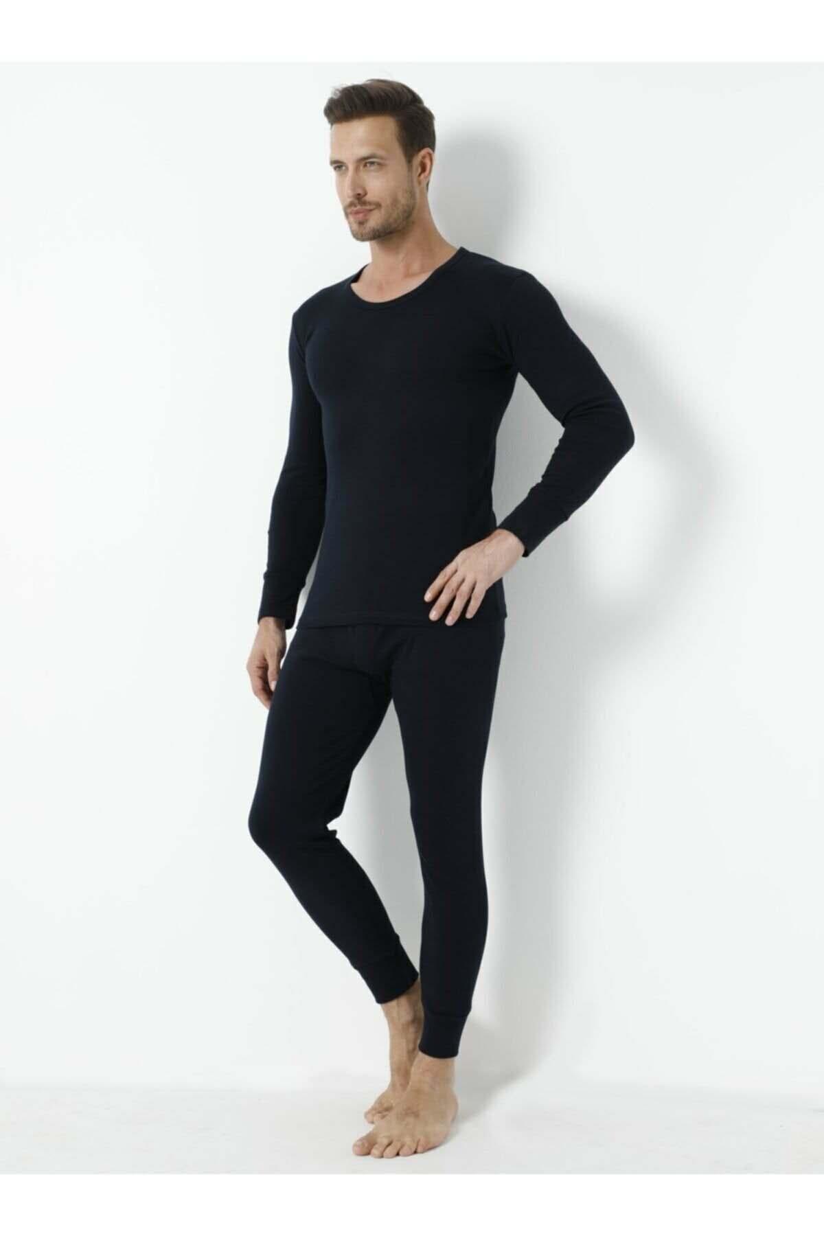 Fırçalı İç Yüzey Termal Takım Erkek Arma 1137 - Siyah