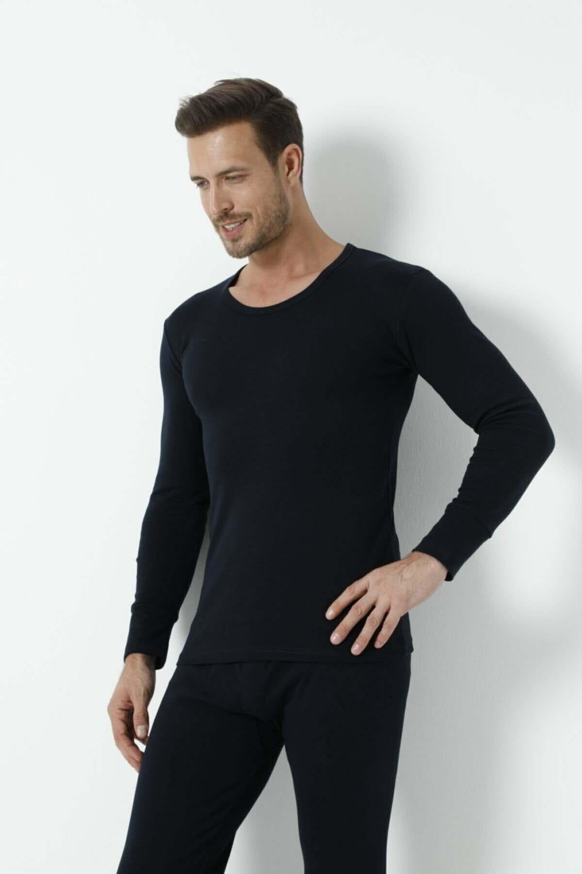 Fırçalı İç Yüzey Termal Takım Erkek Arma 1137 - Siyah