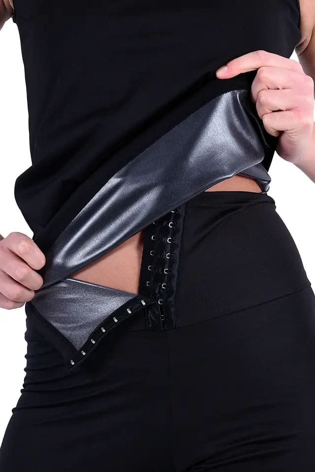 Pera Fitol Termal Sauna Agraflı Şort Atlet Takım Pera Fitol 9010 - Görsel 5