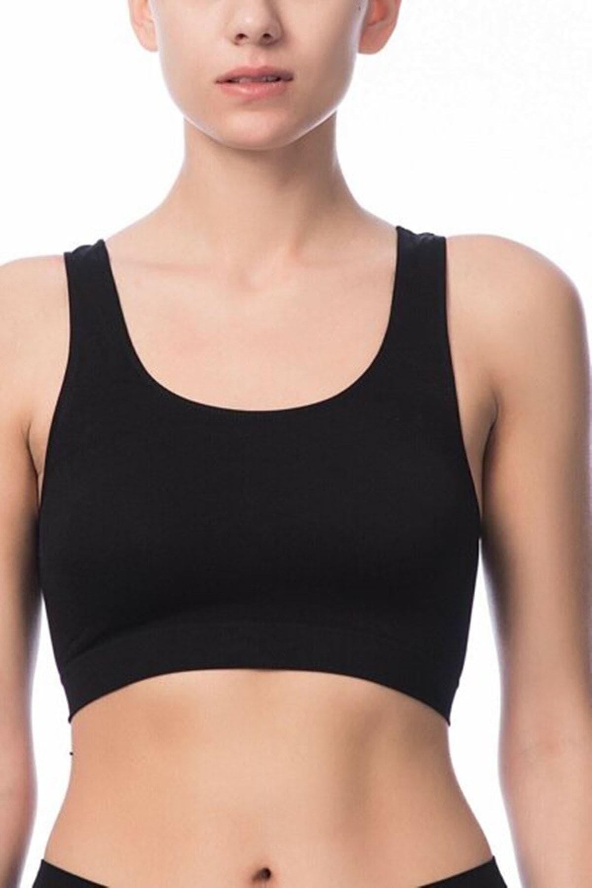 Geniş Askılı Pedli Jartiyer Bustiyer Liza 15005 - Siyah