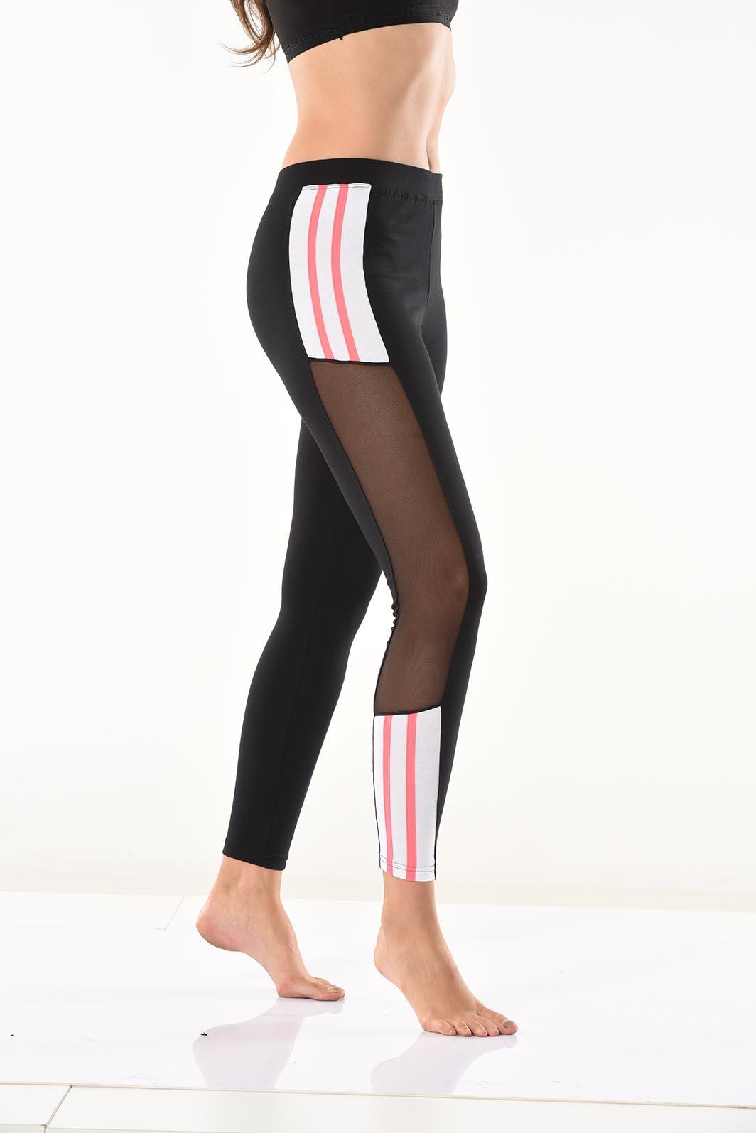 Yüksek Bel Elastan Kadın Tayt Derya 0584 - Siyah