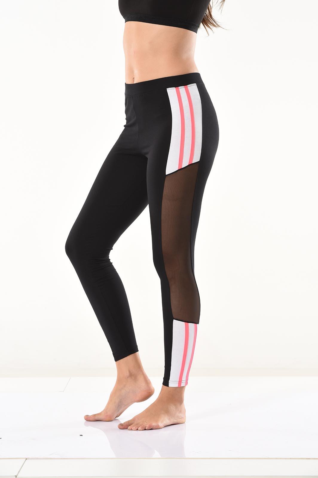 Yüksek Bel Elastan Kadın Tayt Derya 0584 - Siyah