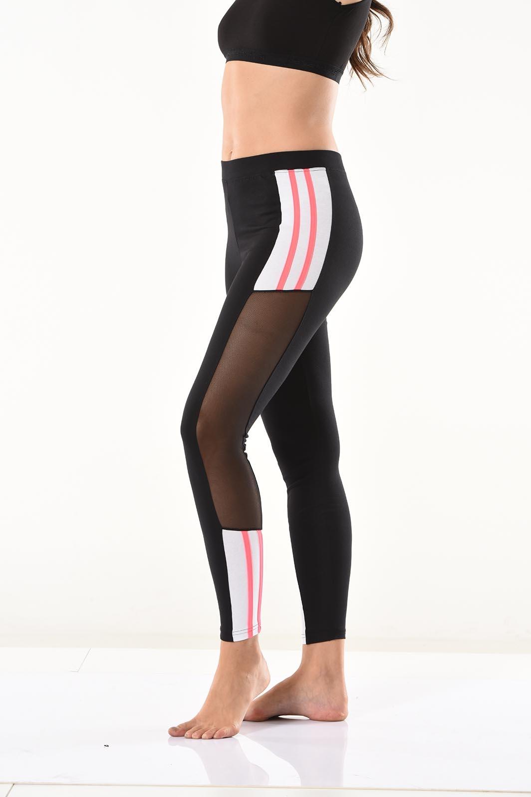 Yüksek Bel Elastan Kadın Tayt Derya 0584 - Siyah