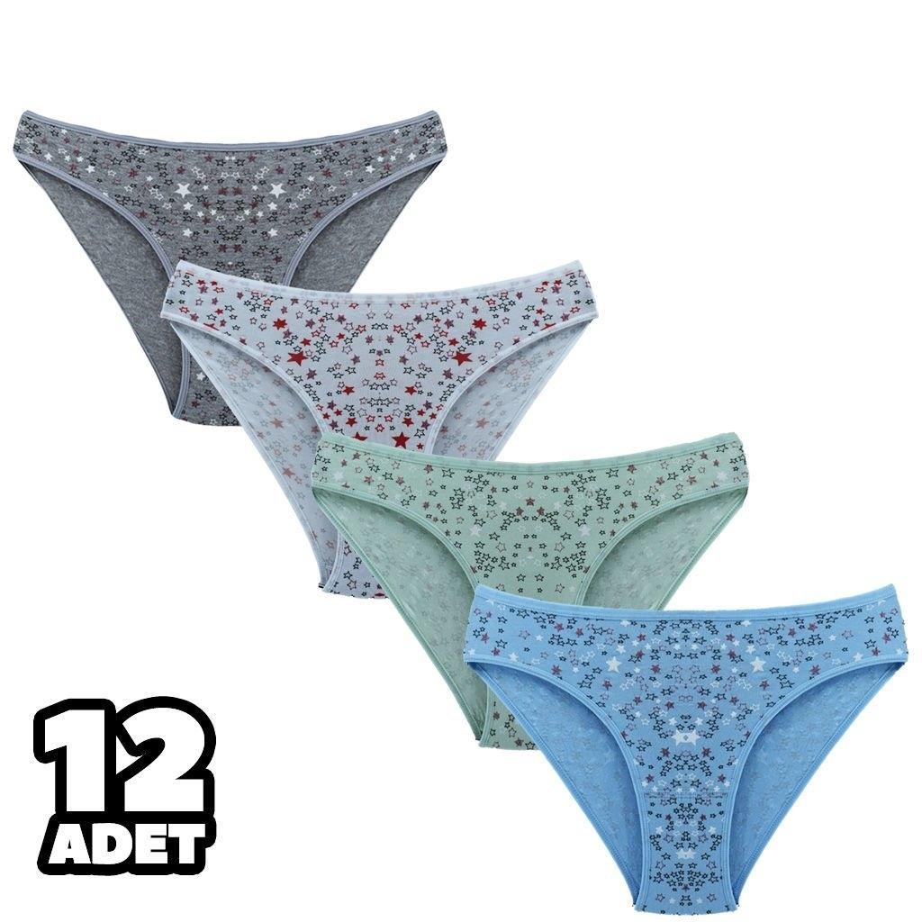 İnce İp Detaylı String Külot Asorti Tutku 0578 - Asorti