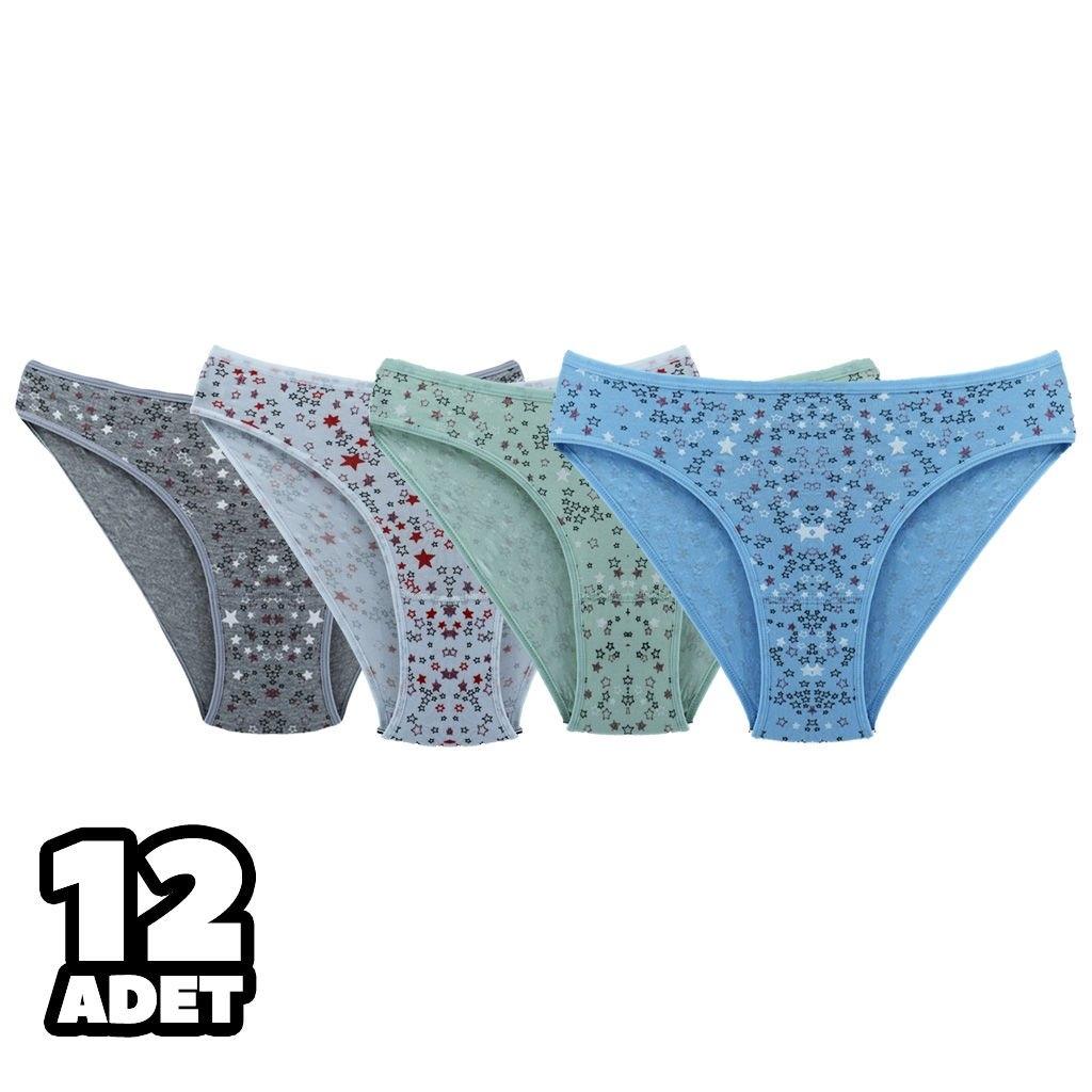 İnce İp Detaylı String Külot Asorti Tutku 0578 - Asorti