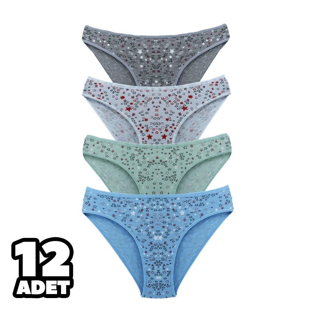 İnce İp Detaylı String Külot Asorti Tutku 0578 - Asorti