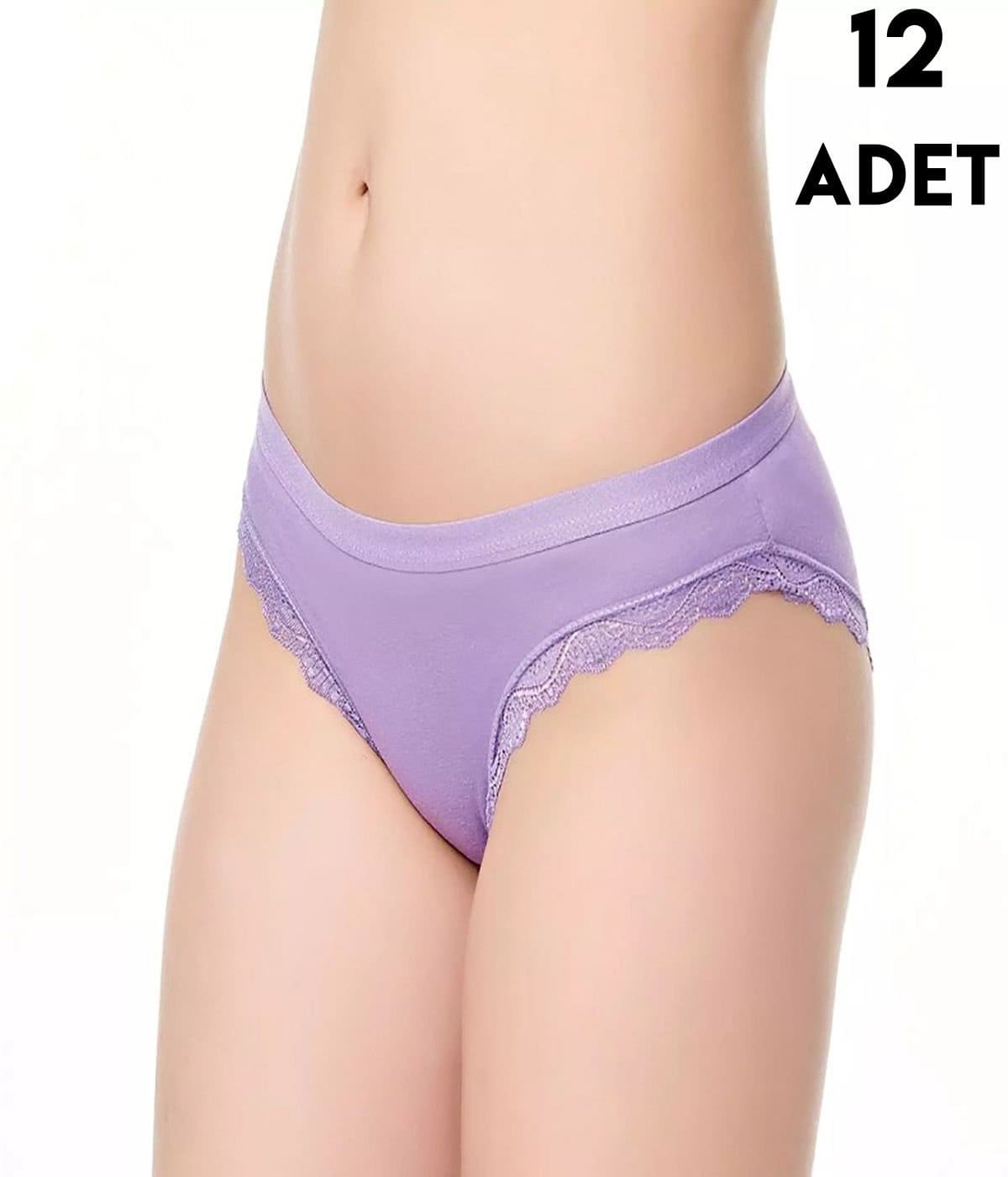 Tutku Dantel Detaylı Yüksek Bel Bikini Külot Tutku 0772