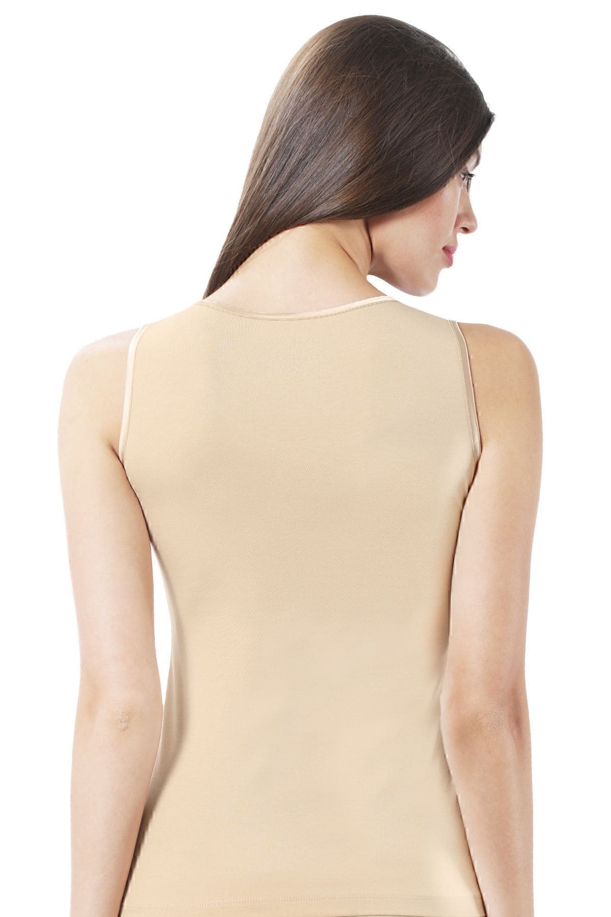 Pamuklu Modal Rahat Kalın Askılı Kadın Atlet Özkan 20587 - Ten