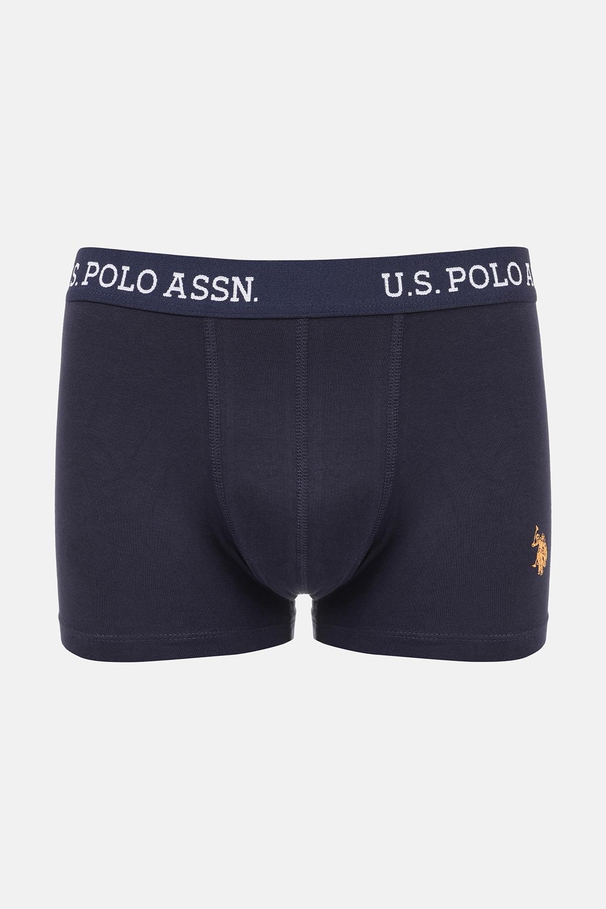 Pamuklu Esnek Bel Lastiği Erkek Boxer Us. POLO Assn. 80476 - Lacivert