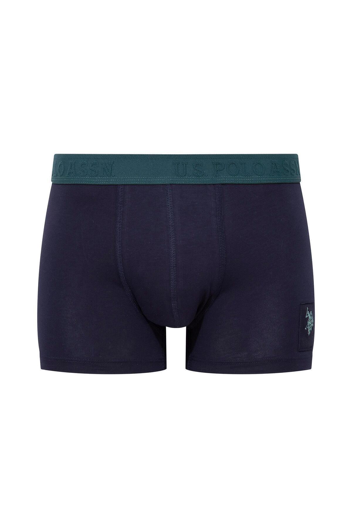 Modal Pamuklu Dikişsiz Erkek Boxer U.S. Polo Assn. 80504 - Yeşil