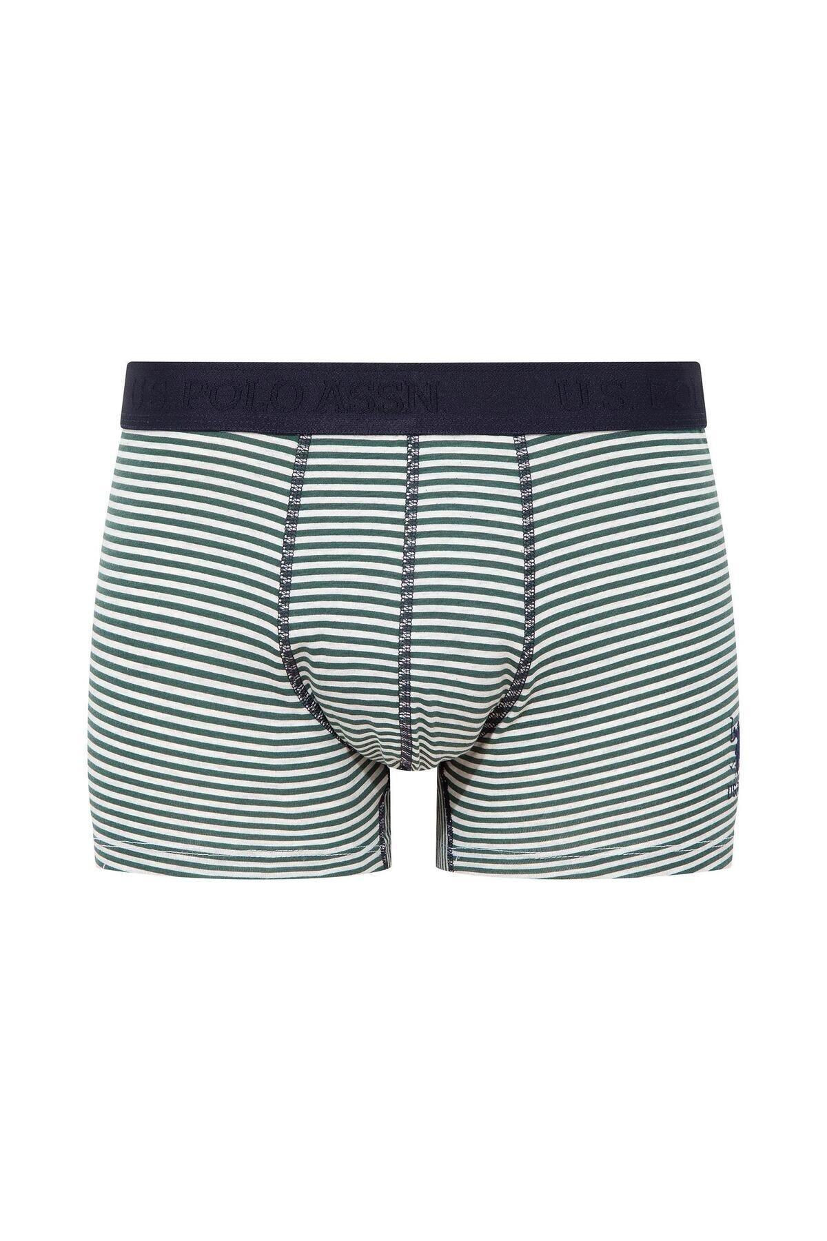Modal Pamuklu Dikişsiz Erkek Boxer U.S. Polo Assn. 80504 - Yeşil
