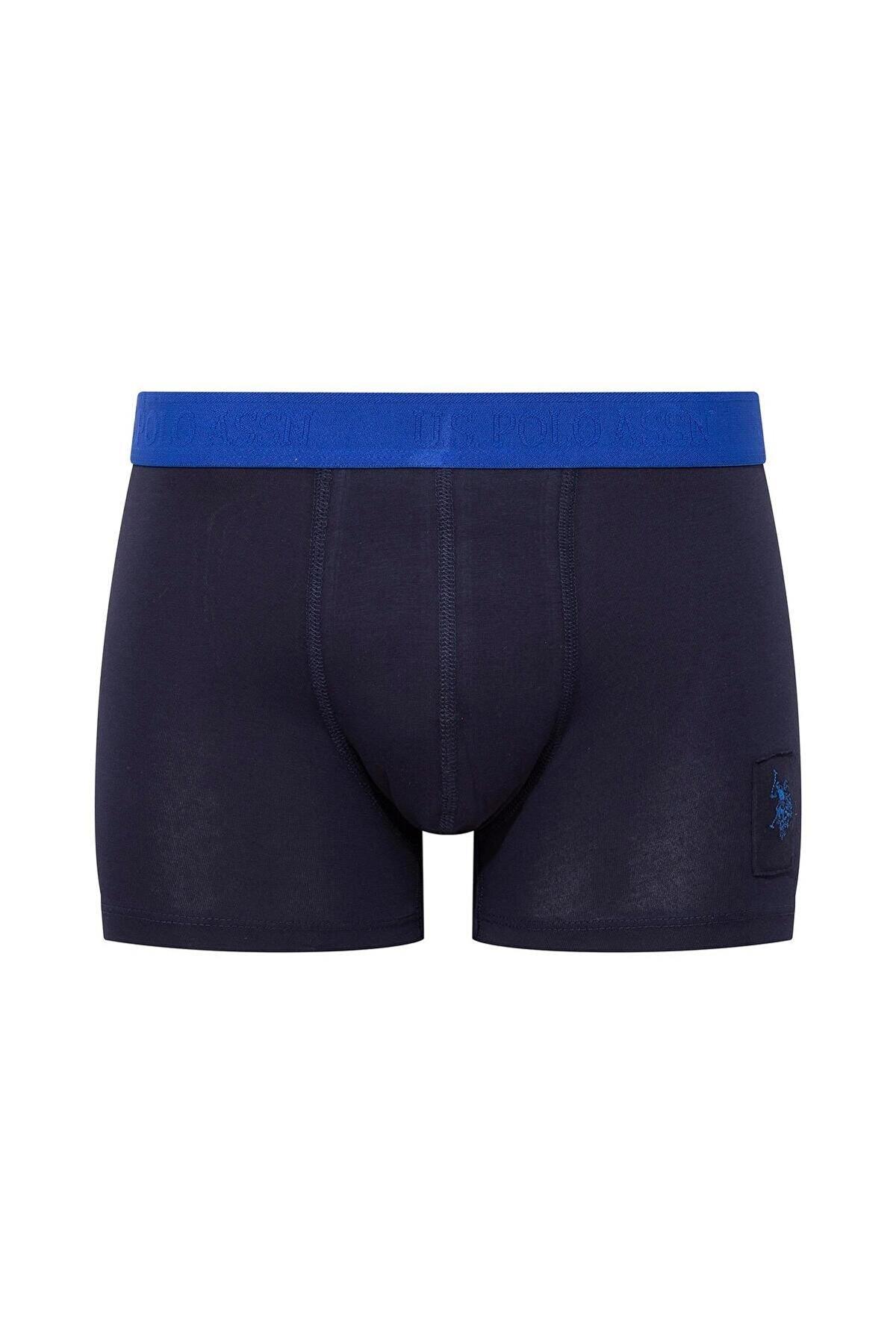 Modal Pamuklu Dikişsiz Erkek Boxer U.S. Polo Assn. 80504 - Lacivert