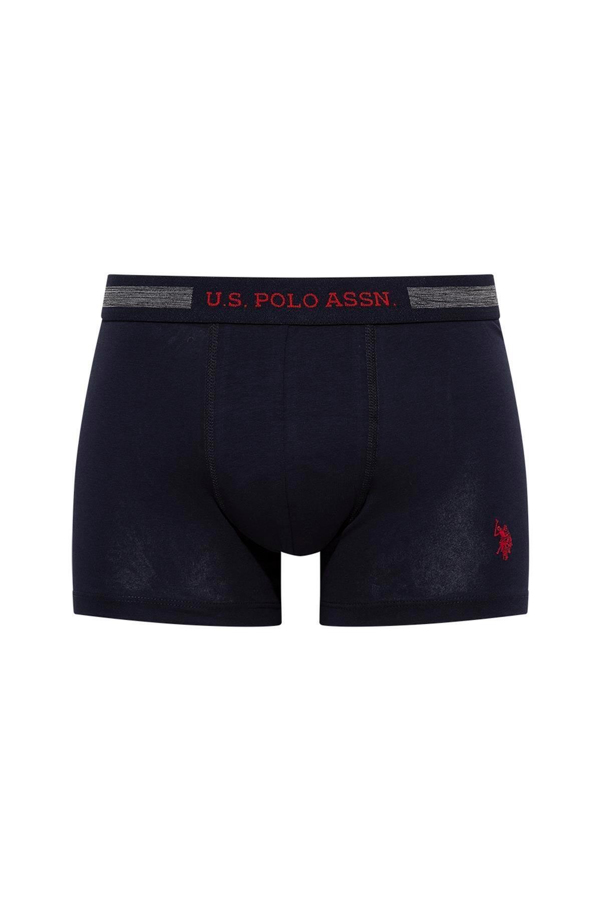 Esnek Bel Lastiği ve Modal Kumaşlı Erkek Boxer U.S. POLO Assn. 90004 - Lacivert