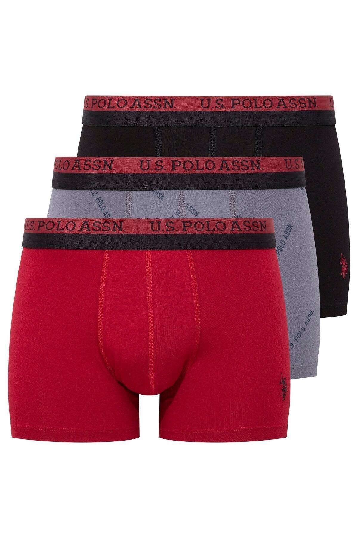 Esnek Bel Lastiği ile Modal Boxer U.S. Polo Assn. 80522 - Bordo