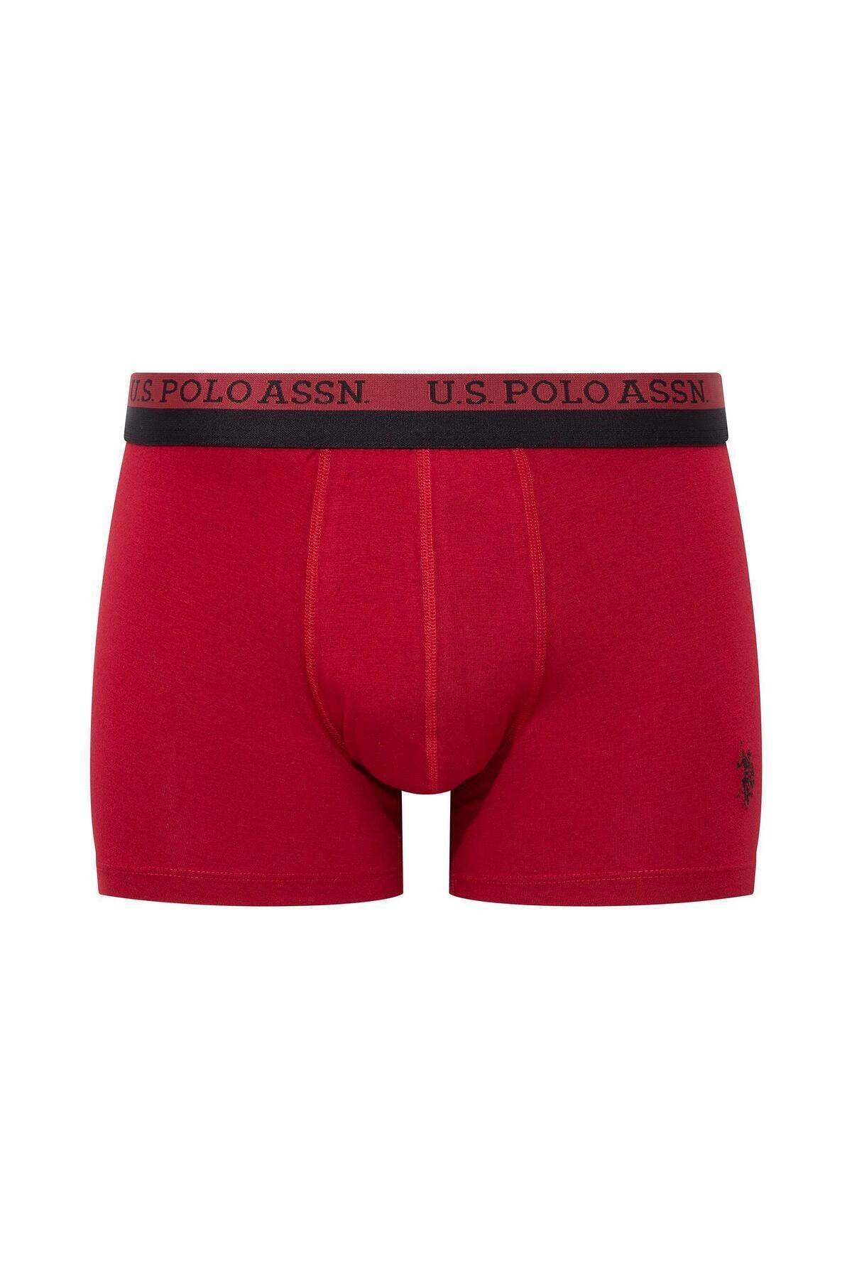 Esnek Bel Lastiği ile Modal Boxer U.S. Polo Assn. 80522 - Bordo