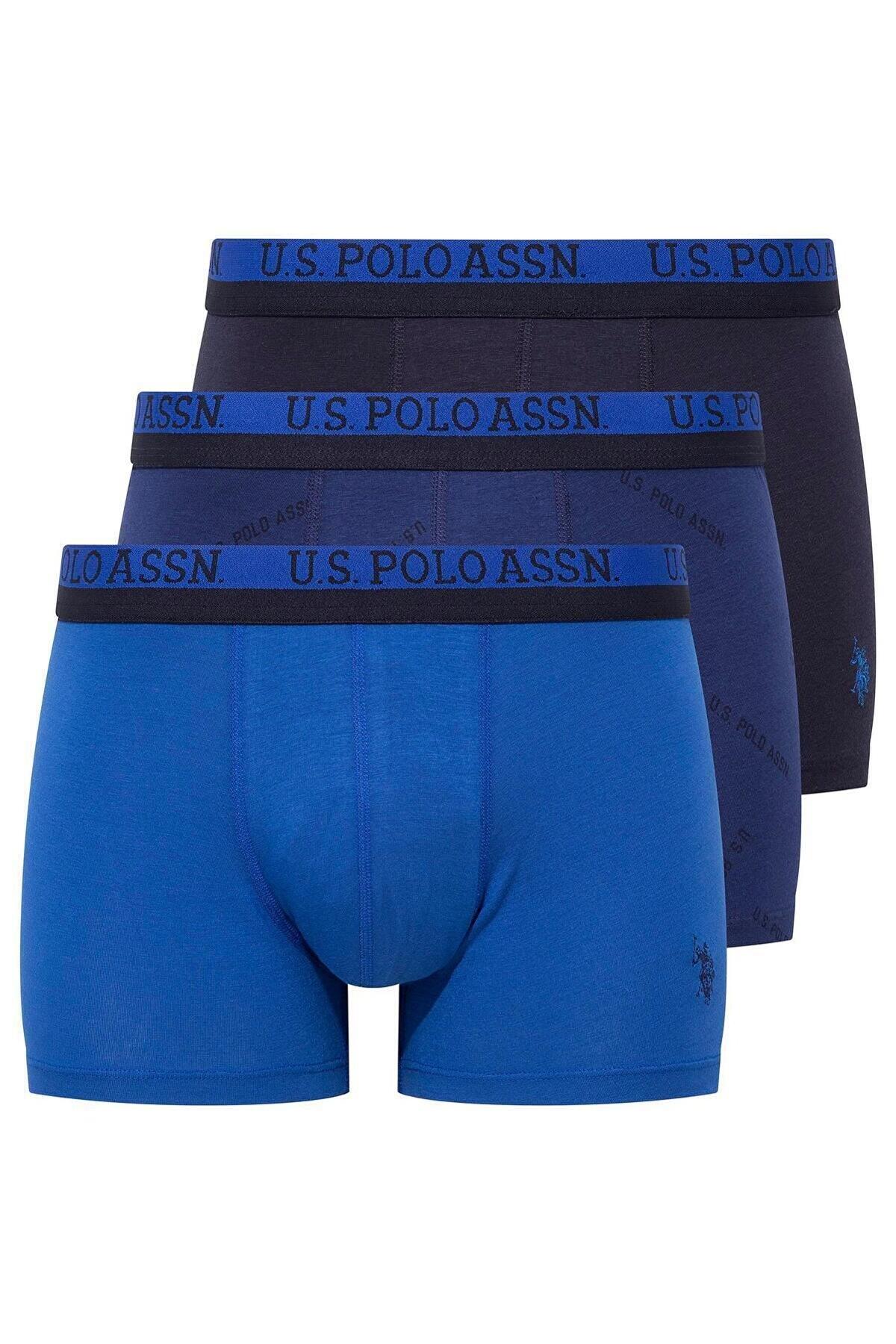 Esnek Bel Lastiği ile Modal Boxer U.S. Polo Assn. 80522 - Mavi