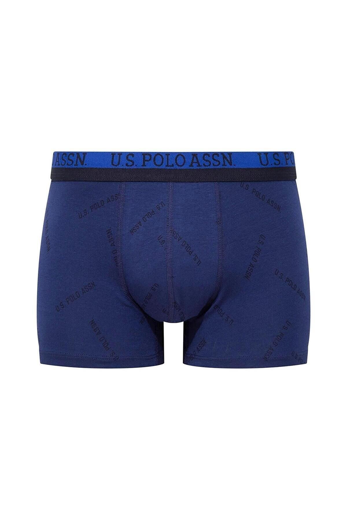 Esnek Bel Lastiği ile Modal Boxer U.S. Polo Assn. 80522 - Mavi