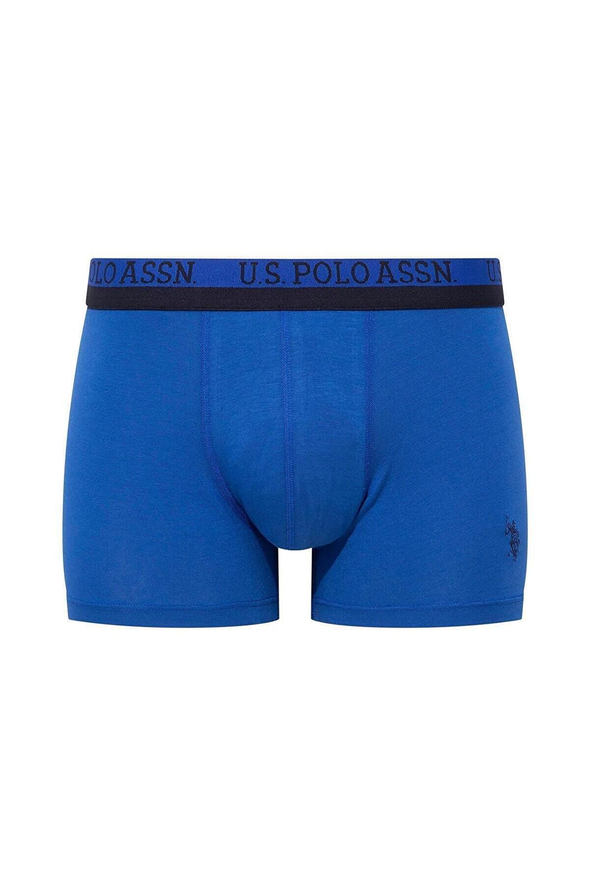 Esnek Bel Lastiği ile Modal Boxer U.S. Polo Assn. 80522 - Mavi