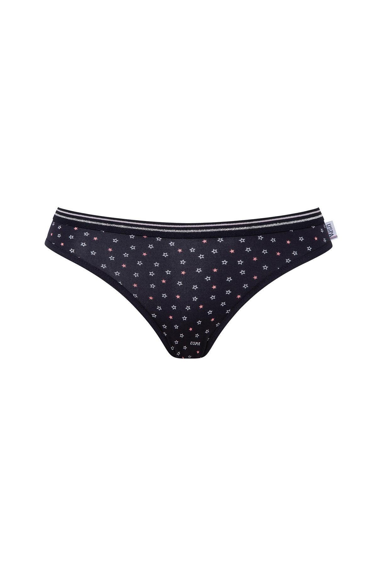 Us. POLO Assn. Pamuklu Yüksek Bel Slip Külot 3'lü Set U.S. Polo Assn. 66422 - Görsel 2