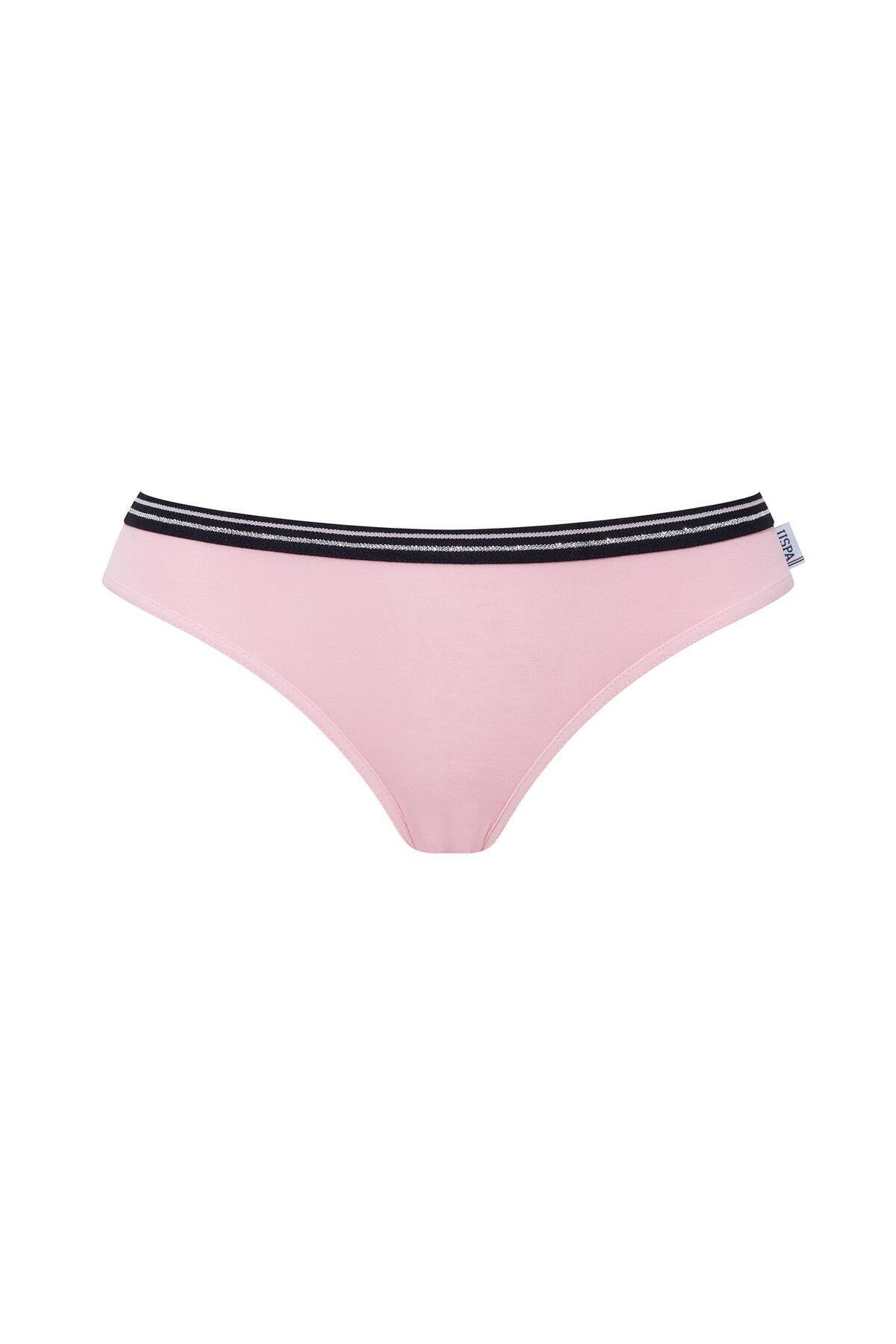 Pamuklu Yüksek Bel Slip Külot 3'lü Set U.S. Polo Assn. 66422 - Görsel