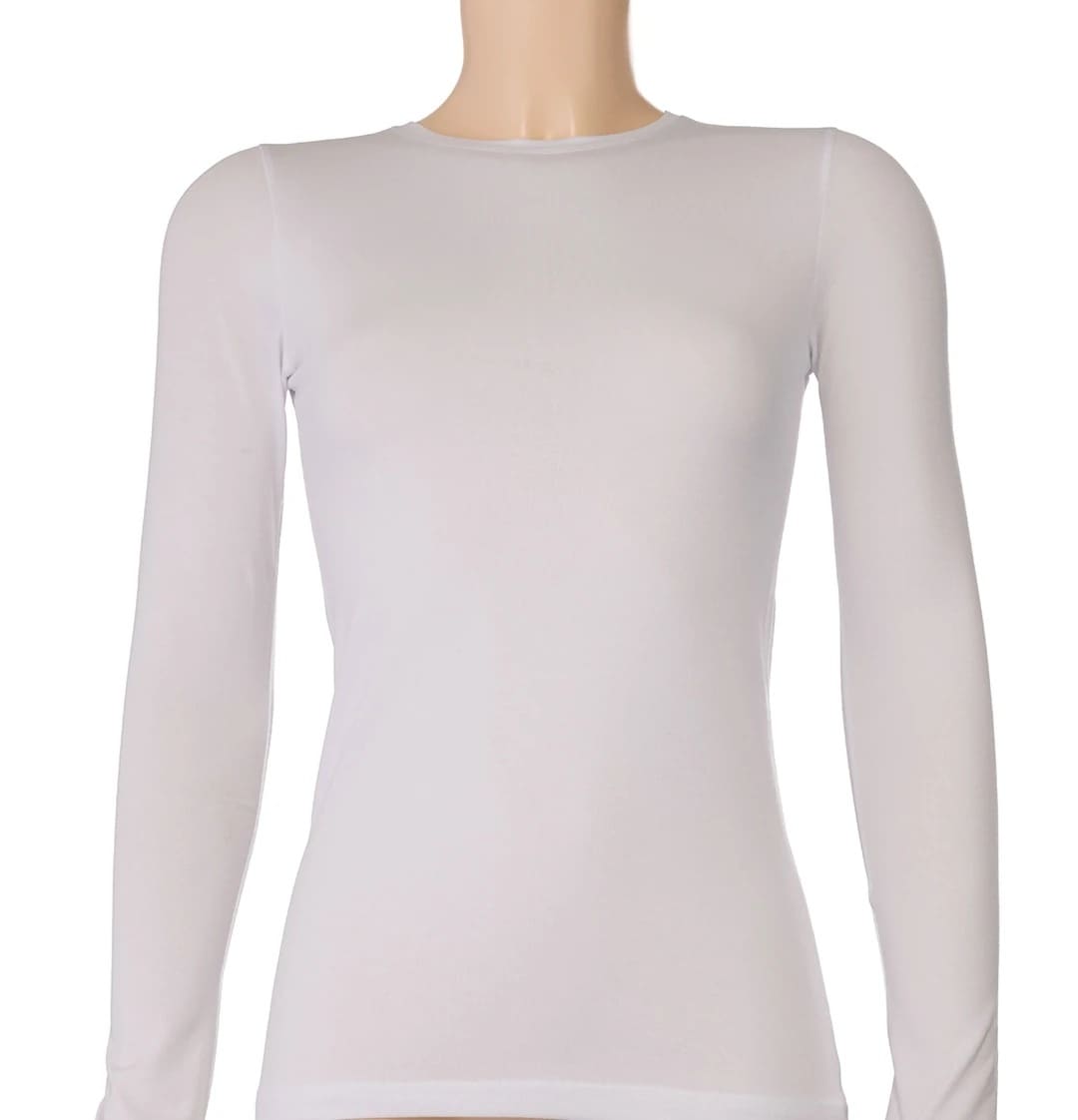 Pamuklu Uzun Kollu Kadın T-Shirt 3'lü Paket Yıldız 2145 - Beyaz