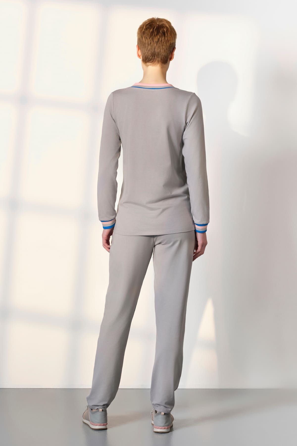 Doreanse Modal Pamuklu V Yaka Kadın Pijama Takımı Doreanse 25K4044 - Görsel 2