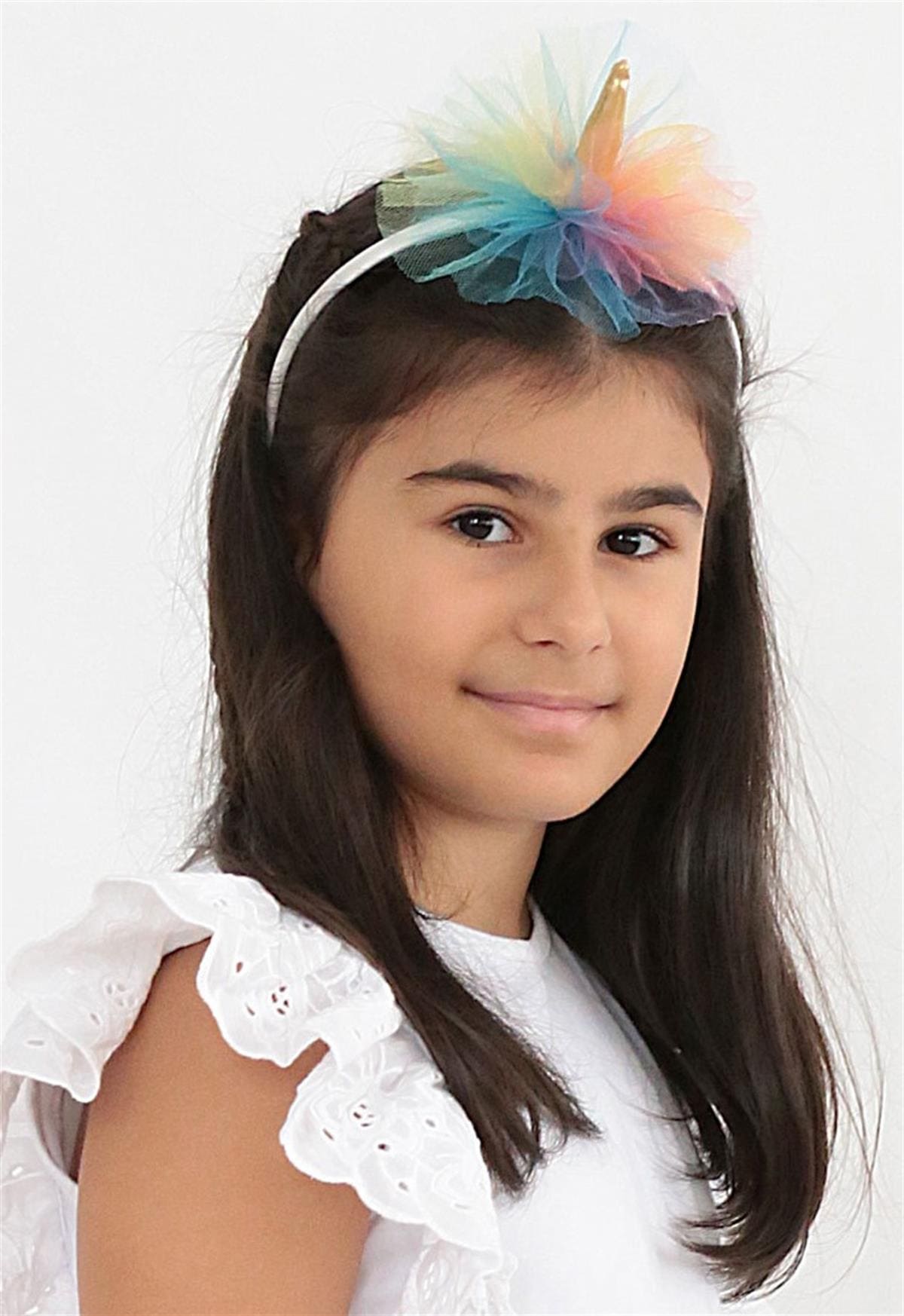 Kaydırmaz Tabanlı Pamuklu Çocuk Külotlu Çorap Daymod 2142063 - Beyaz