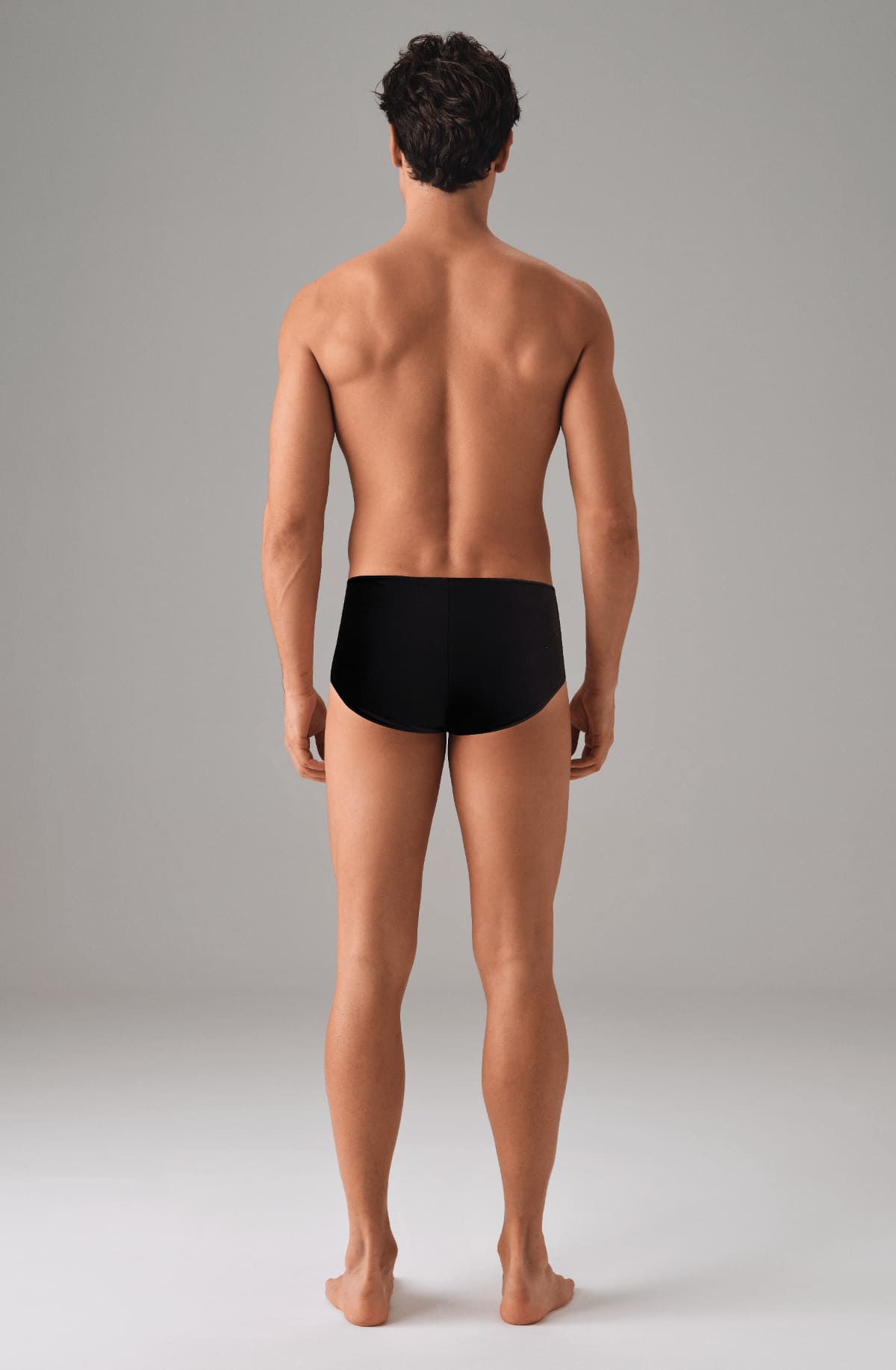 Ön Panel Yazı Baskılı Pamuklu Slip Külot Erkek Doreanse 1023 - Siyah