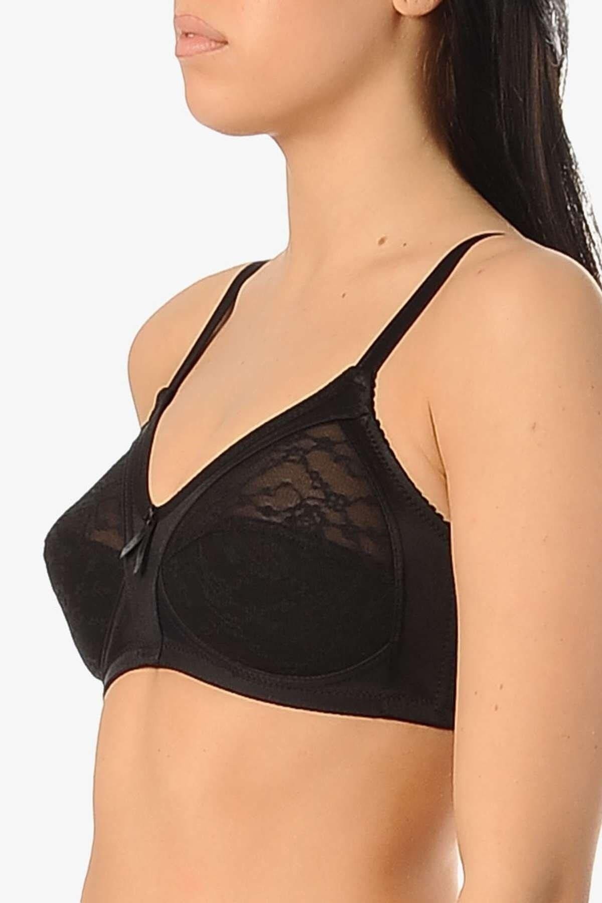 Minimizer Desteksiz Balensiz Toparlayıcı Sütyen Yeni İnci 1905 - Siyah