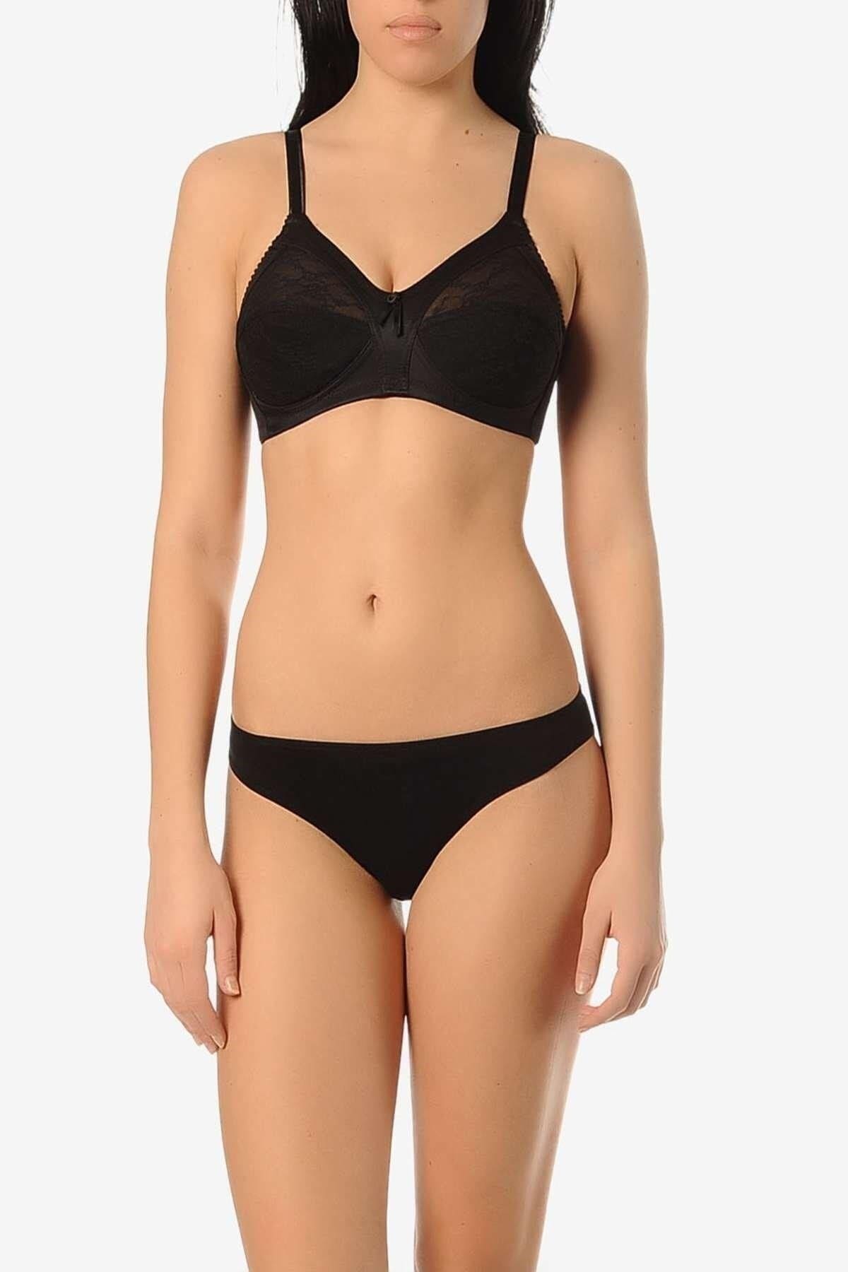 Minimizer Desteksiz Balensiz Toparlayıcı Sütyen Yeni İnci 1905 - Siyah