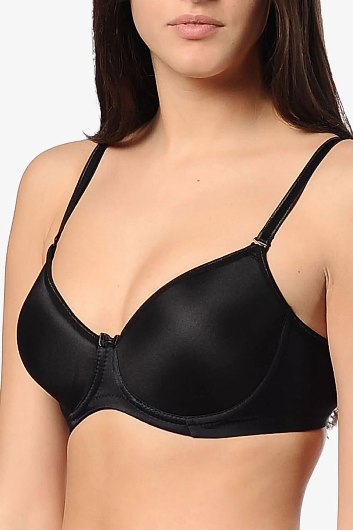 Dantelli Elastik Desteksiz Sütyen Yeni İnci 6010 - Siyah