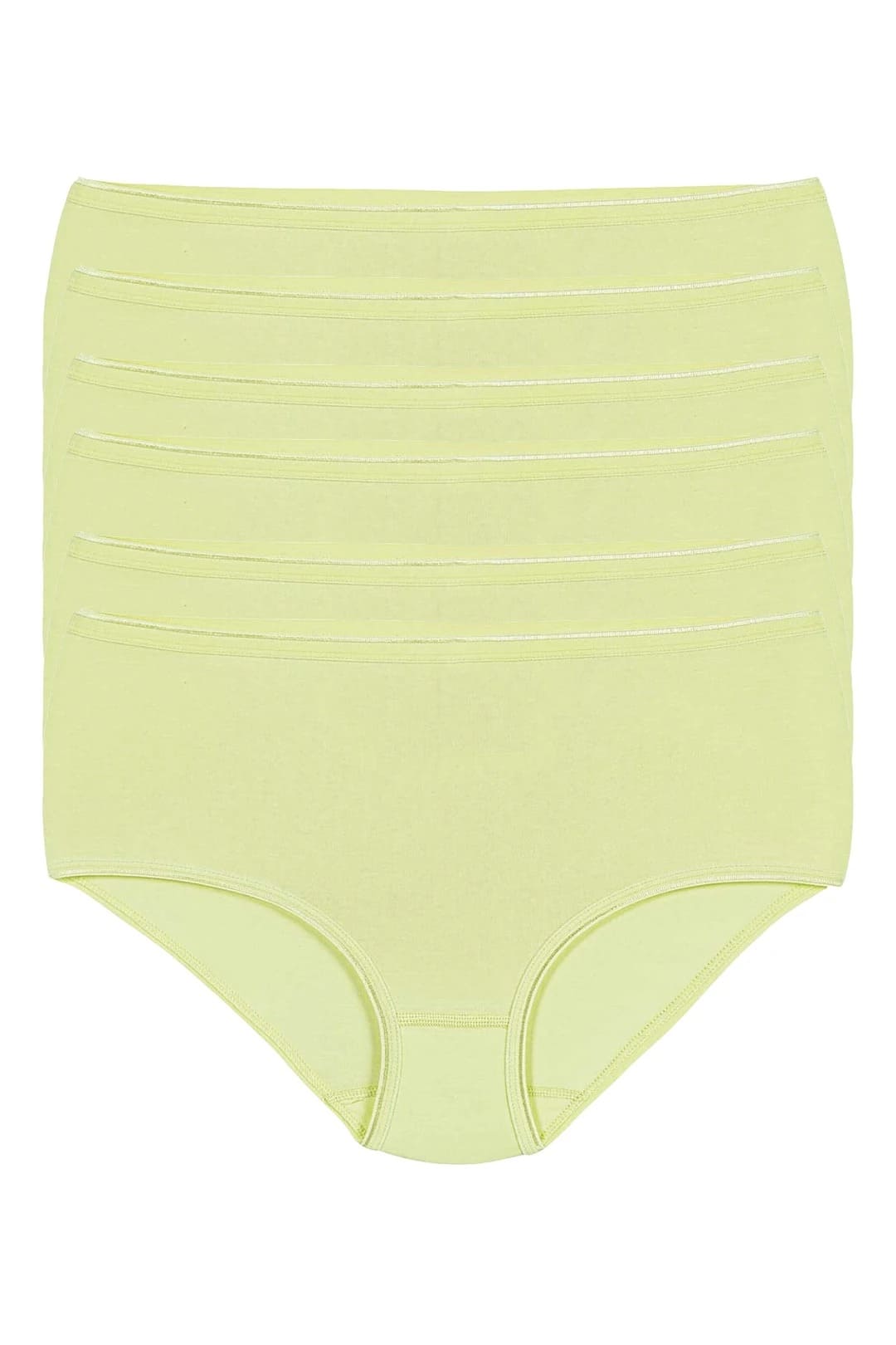 Likralı Yüksek Bel Bato Külot Yeşil Yıldız 3742 - Yeşil