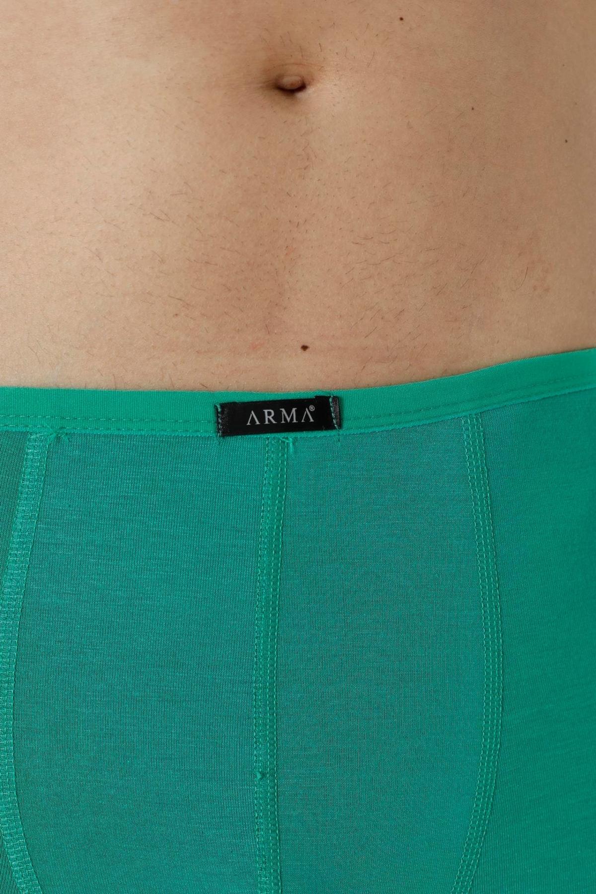 Bambu Kumaş İnce Bel Lastikli Boxer Arma Yıldız 1190 - Yeşil