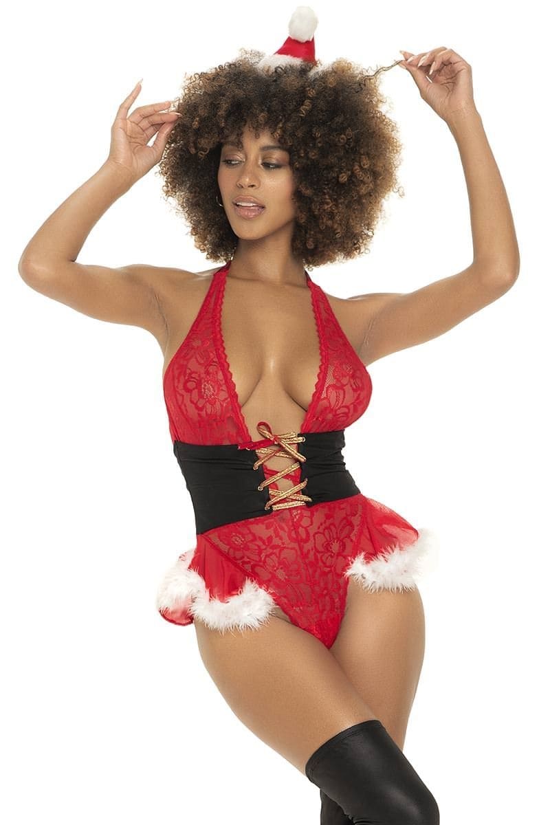 Kırmızı Dantel Detaylı Fantezi Kostüm For Dreams 8603 - Kırmızı