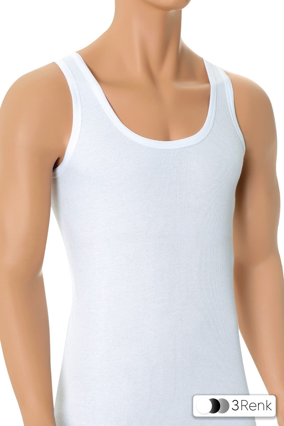 Pamuk Kaşkorse Uzun Atlet Öts 1224 - Beyaz