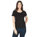 Kadın Pamuklu Kısa Kollu Bisiklet Yaka Esnek Rahat Fanila T-shirt Özkan 25284