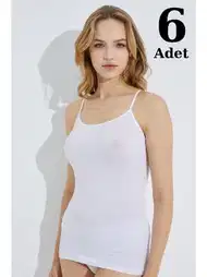 Pamuklu Ribana İp Askılı Atlet Arma Yıldız 3304