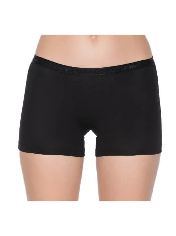 3'lü Paket Yüksek Bel Modal Boxer Kadın Siyah Yıldız 3625