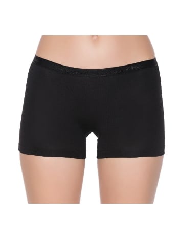 3'lü Paket Yüksek Bel Modal Boxer Kadın Siyah Yıldız 3625