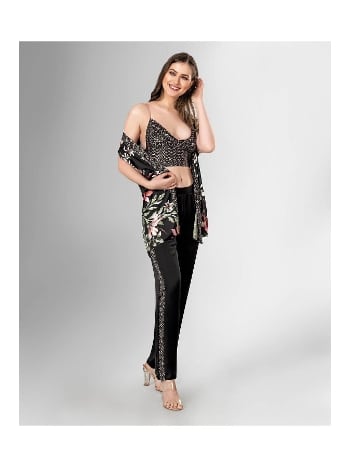 Pamuklu 3'lü Pijama Takımı Somon Ahu 1802