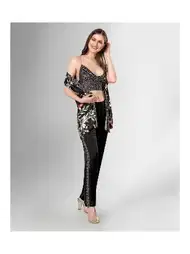 Pamuklu 3'lü Pijama Takımı Somon Ahu 1802
