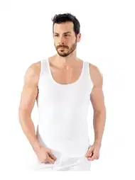 Pamuklu Ribana Kesim Erkek Atlet Lüx DRM 6000