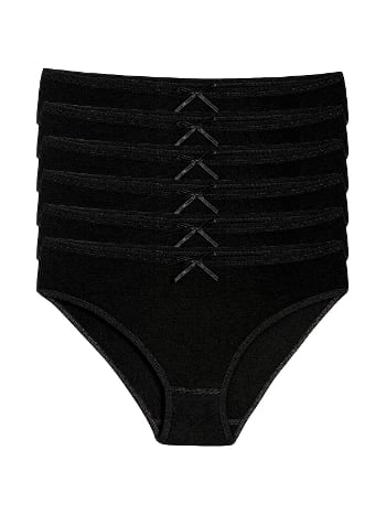 Bambu Yüksek Bel Bikini Külot Siyah Yıldız 3911