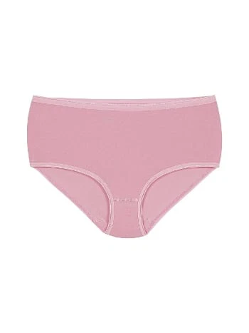 Likralı Yüksek Bel Bato Külot 6'lı Paket Pembe Yıldız 3743 - 2